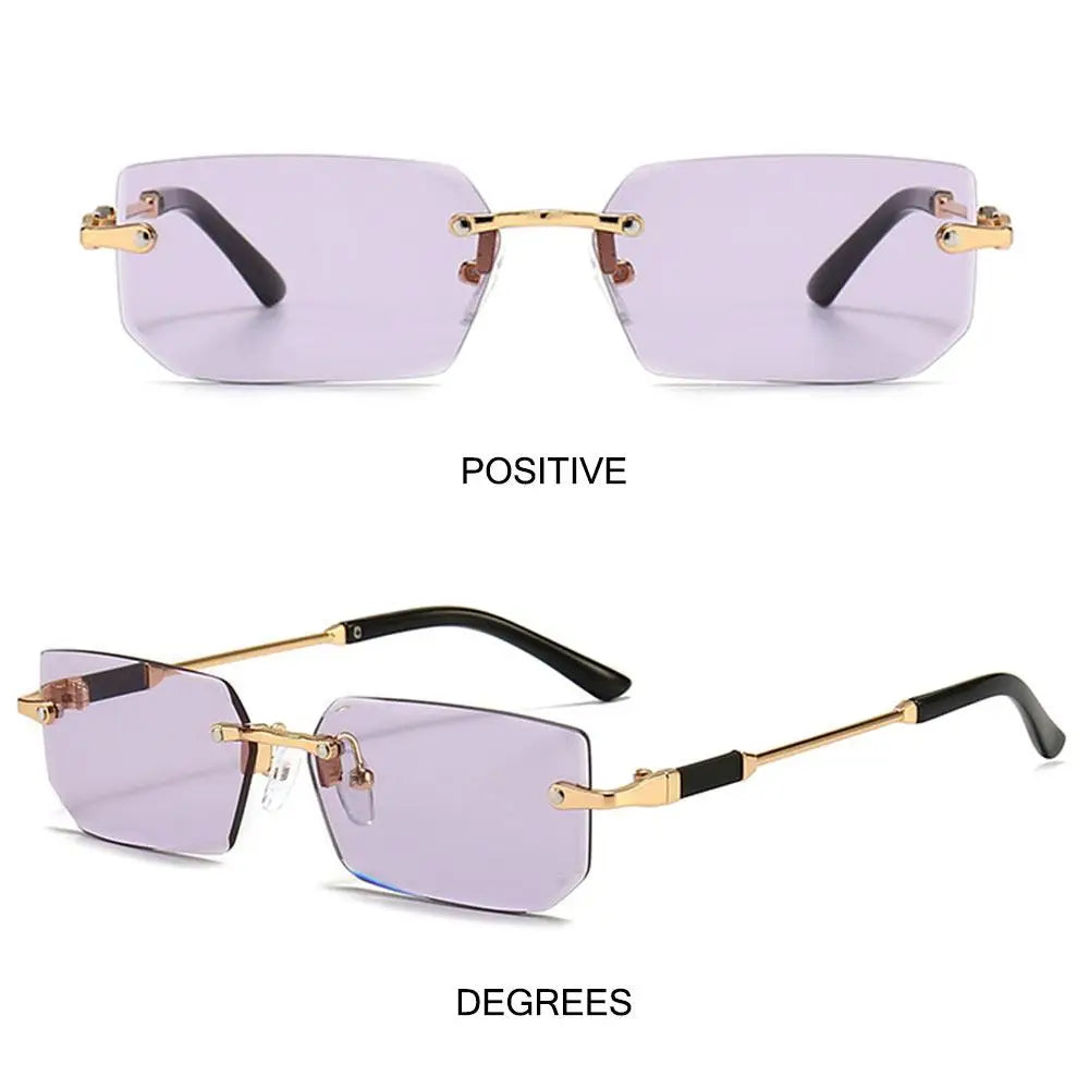 Fashionable UV400 Rimless Rectangle Sunglasses - Y2K Frameless Shades for Everyone!