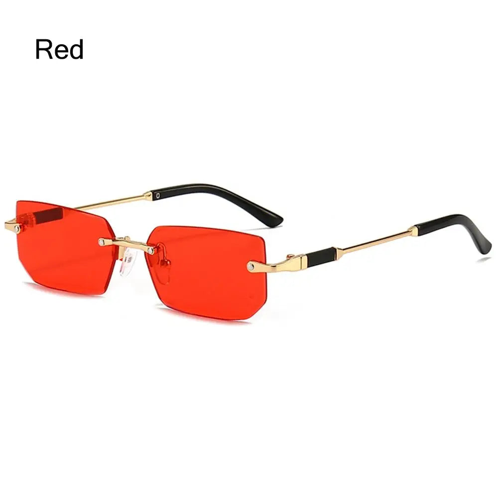 Fashionable UV400 Rimless Rectangle Sunglasses - Y2K Frameless Shades for Everyone!