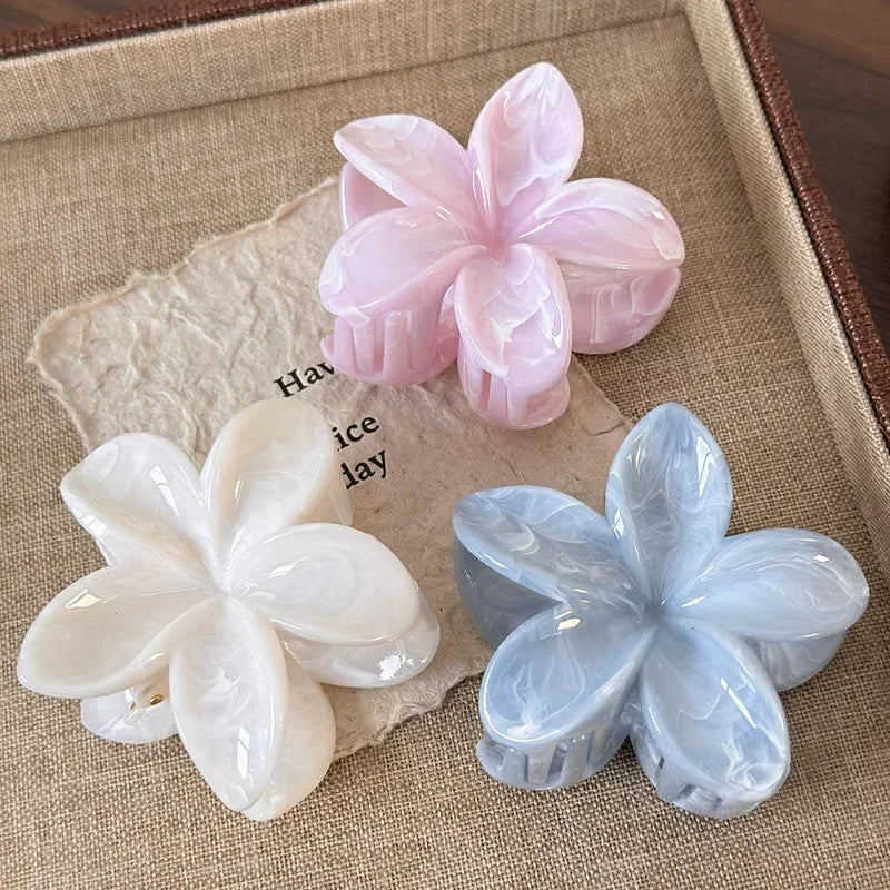 Flower Hair Claws Summer Beach Women Travel Hair Clips Bohemian Hairpins 